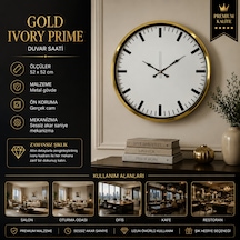 Gold Ivory Prime 52 X 52 Cm Duvar Saati