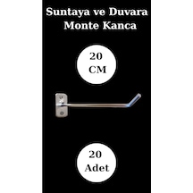 Suntaya Kanca 20 Cm Duvara Monte Çok Amaçlı Kanca Mağaza Düzenleme 20 Adet
