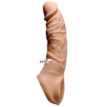 Erofoni Süper Realistik Ucu 4 Cm Dolgulu 19 Cm Uzatmalı Penis Kılıfı