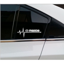 Mazda Nabız Kalp Atışı Sticker 2 Adet Sağ Sol