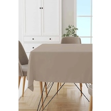 Cappucino Bej Masa Örtüsü 160x230cm - %100 Pamuk Premium Kumaş Cappucino
