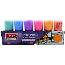 Lets Parmak Boyası 6 x 25 ML Pastel Renkler L5500p