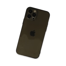 Apple iPhone Uyumlu - 12 Pro Max Kılıf Fly Lens Silikon - Siyah