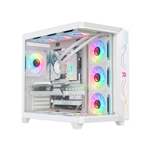 Gameagle Storm Bilgisayar Kasası / 850w + 80 Power / 360 Mm Sıvı Soğutma Dereceli Beyaz