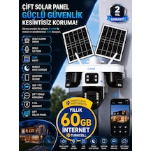 Okam 335 Premıum 4g Solar Güvenlik Kamerası Sım Kartlı 7/24 Kayıt Turkcell 60 Gb Data Hattı Yanında