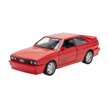 Jzcat Simulation 1:36 Audi Quattro 1980 Alaşımlı Klasik Araba Modeli Süsleme - Kırmızı