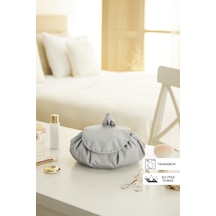 Ocean Home Textile Fonksiyonel Su İtici Leke Tutmaz Kumaş Düzenleyici Seyahat Tipi Makyaj Çantası Ø 50 cm