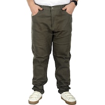 Mode Xl Büyük Beden Erkek Gabardin Pantolon 5 Cep Doğa Classic 22920 Haki 001