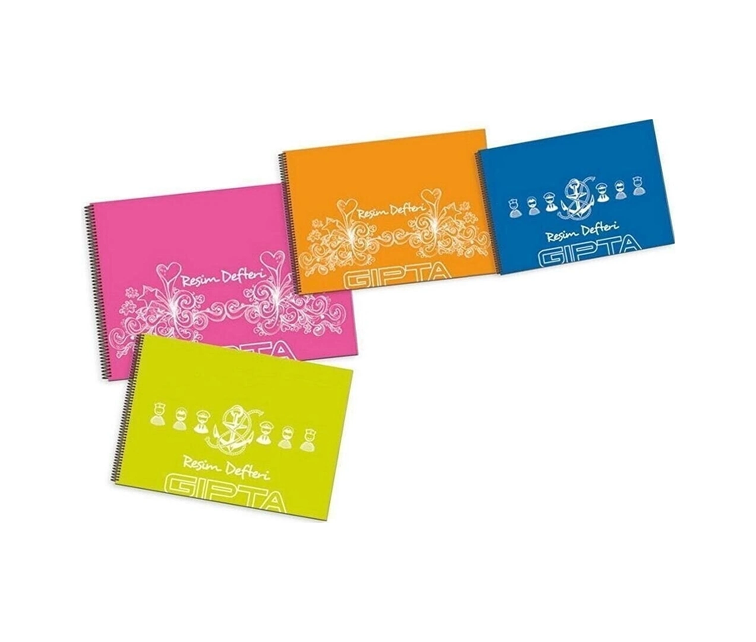 ' Pp Kapak Spiral Resim Defter 17 24 -25 Yaprak