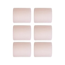 6'lı Cırtlı Bigudi Seti, 48x63 Mm Boyutunda Açık Mavi