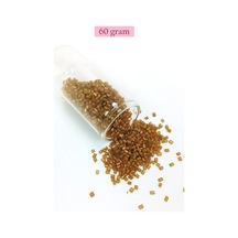 Kesme Cam Boncuk 2mm - 60 Gram - Şeffaf Kahverengi - Bnc354