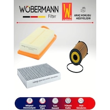 Wöbermann Ford Fiesta 1.4 TDCI E4 Filtre Bakım Seti 2002-2011 3'lü Karbonlu