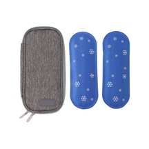 Taşınabilir İnsülin Soğutucu Çanta İlaç Saklama Termal Yalıtımlı Dayanıklı Kumaş 2 Buz Torbası Seyahat İçin Hafif Tasarım - Fd- Çok Renkli