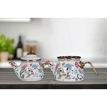Defne Mini Model Emaye Çaydanlık 1
