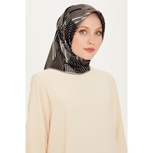 Armine İpek Eşarp 2025 Kış - 9218-81 Twill - Siyah