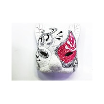 Pembe Renk İşlemeli Seramik Malzemeden İmal Venedik Kedi Model Magnet İtdsm0010ksmr0537pembe
