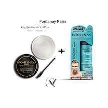 Fontenay Profesyonel Kaş Şekillendirici Wax + Saç Şekillendirici Toz Wax Mavi 2'li Set