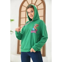 Altamira Unisex Barrow Baskılı Oversize Kapşonlu Sweatshirt 001