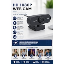 Webcam Orjınal Hd 1080p Konferans Kamera Dahili Mikrofon Görüntülü Sohbet Yayın Kamerası Hd Video