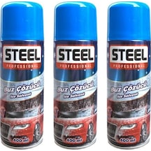 3 Adet Oto Buz Çözücü Sprey 400 Ml Araba Cam Buzlanma Önleyici Buz Engelleyici