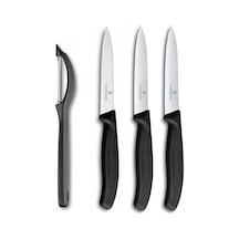Victorinox Soyacak Soyma ve Domates Bıçağı Seti Siyah