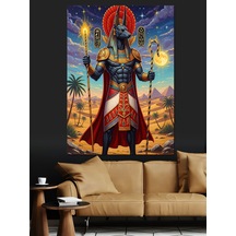 Anubis Dekoratif Kanvas - Mdf Ahşap Tablo