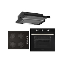 Alveus Black Style 614 MFA 614 - GLS 640 - F5 ECR Siyah Ankastre Set