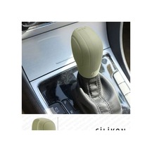 Vw Seat Skoda Leon Dsg Silikon Vites Kılıfı Bej Sarı