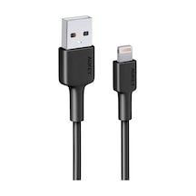 Aukey Cb-bal7-bk Naylon Örgülü Usb-a To Lightning Şarj Kablosu 0.9 M - Siyah
