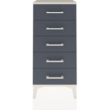 Arges Komodin 5 Çekmeceli 44x30x96 Aytaşı-antrasit Aytaşı