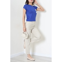 Modi Payet Detaylı Bluz Saks - 44001.599. Altın - Siyah