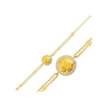 Gumush  Gümüş Gold Tuğralı Kadın Bileklik