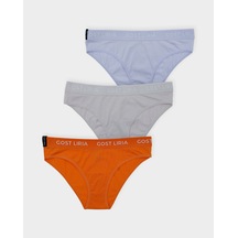 Soft Stone Kadın Slip 3 Lü Paket - Çok Renkli Çok Renkli