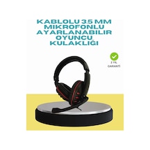 Kırmızı Işıklı Oyun Kulaklığı Kablolu Mikrofonlu Profesyonel Kırmızı Işıklı Oyun Kulaklığı Kablolu Mikrofonlu Profesyonel