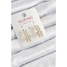 Mey İthalat Xuping Zirkon Taşlı Sıralı Damla Model Gold Renk Kadın Küpe - Özel Seri Meyeb68650e81ac37b324e4014ea6 altın