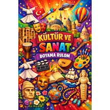 Kültür Ve Sanat Temalı Boyama Rulosu 30 Cm X 500 Cm Çocuklar Için Sanat Etkinliği
