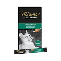 Miamor Cream Geflügel Kümes Hayvanlı Kedi Ödülü 6 x 15 G