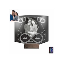 Luvivia Kalp Sevgiliye Hediye Fotoğraflı 3d Lamba - Masa Gece Lambası V12