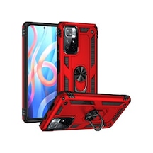 Lexroo Xiaomi Poco M4 Pro 5g Vega Tpu Silikon Sert Pc İnce Kılıf - Kırmızı
