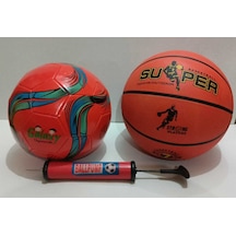 Futbol Topu Basket Topu Ve Şişirme Pompası