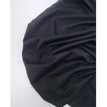 Siyah Renkte Viskonlu İnce Hafif Parlaklığı Olan Muhteşem Süprem Penye Elbise Bluz Tshirt Kumaş Tişörtlük & Elbiselik En: 150cm-12403