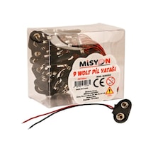 Misyon Pil Yatağı 9 Volt 50 Li Msy-0983 Çok Renkli