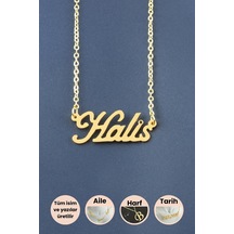 Halis İsimli Kolye Sarı 83570620