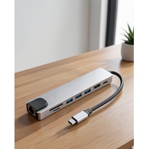 3 İn 1 Type-c Dönüşüm Adaptörü  Apple MacBook Uyumlu Ucz Apple MacBook Uyumlu çevirici2-1