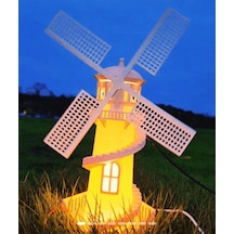Masal Işığı: 3d Baskı Hollanda Değirmeni Gece Lambası Usb / Pla Malzeme 13 X 21