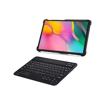 Samsung Uyumlu Tab A 8.0 T295 2in1 Standlı Silikon Kılıf+Klavye AL8108