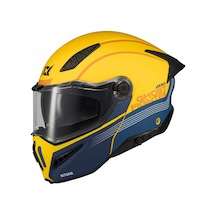 Axxis Ghostfighter Sv Bitone C13 Yellow Motosiklet Çene Açılır Kask Sarı Siyah