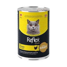 Reflex Plus Et Parçacıklı Tavuklu Yetişkin Kedi Konservesi 400 Gr