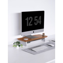 Küçük Monitör Standı Meşe