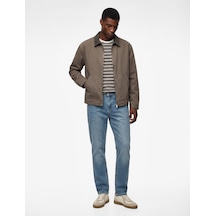 Koton Normal Bel Cepli Slim Fit Jean Pantolon - Brad Jean Açık İndigo 6sam40266nd